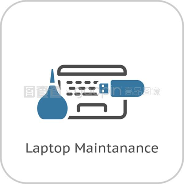 電腦維護(hù)圖標(biāo) 平面設(shè)計與輔助設(shè)備修理指南
